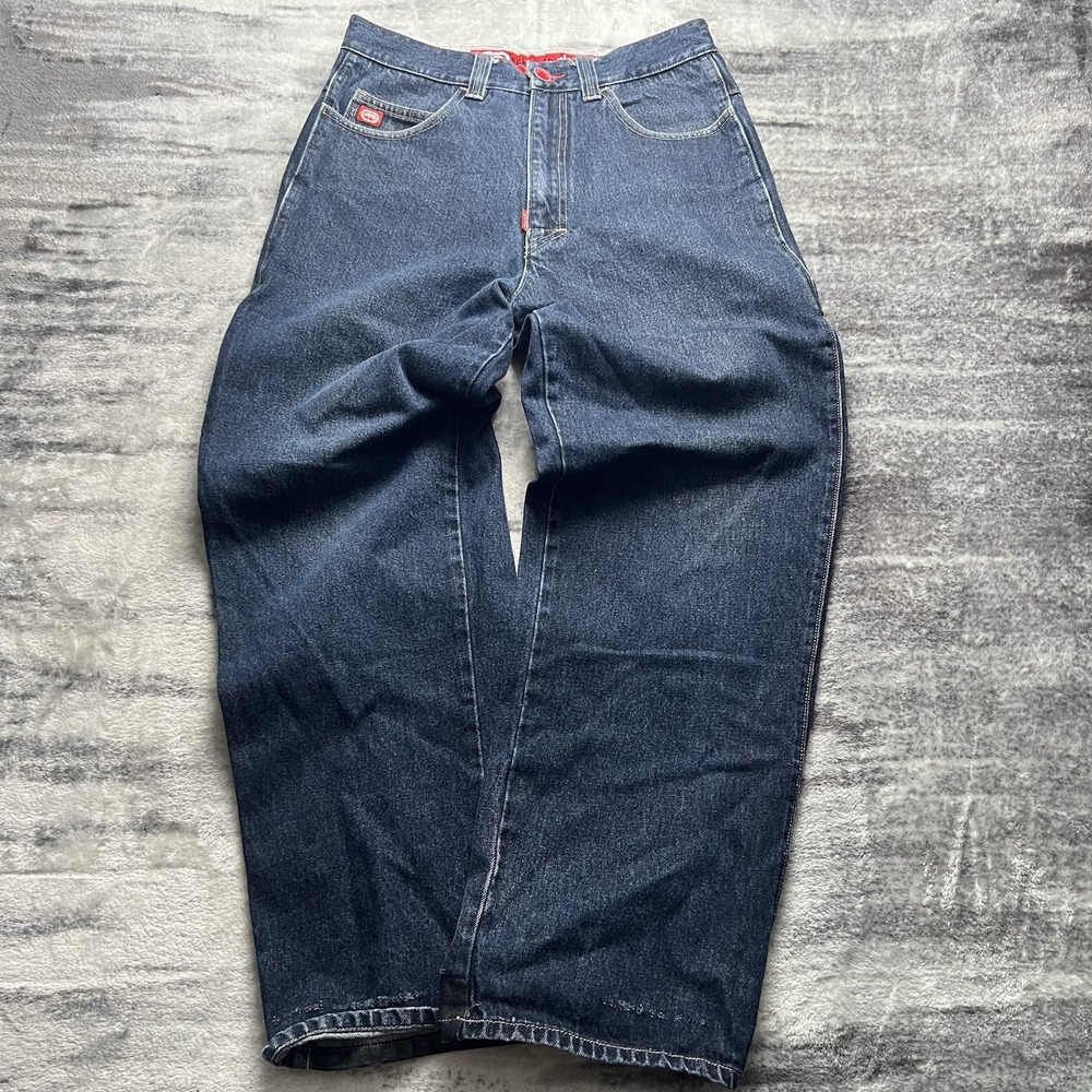 Y2K Ecko Unltd Denim Foundry Fit Carpenter Jeans 32x30 Baggy Hop Skater Logo